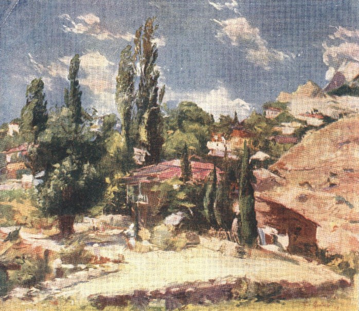 Симеиз. Картина Бориса Яковлева. 1928 год