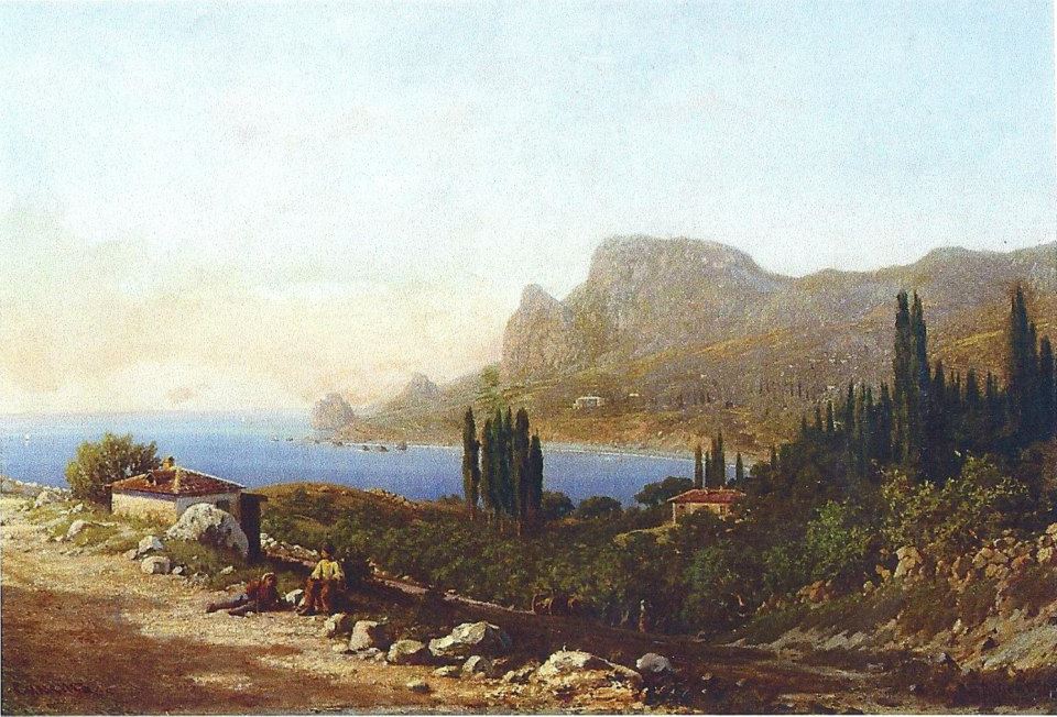 Симеиз. Картина Петра Верещагина, 1880-е годы
